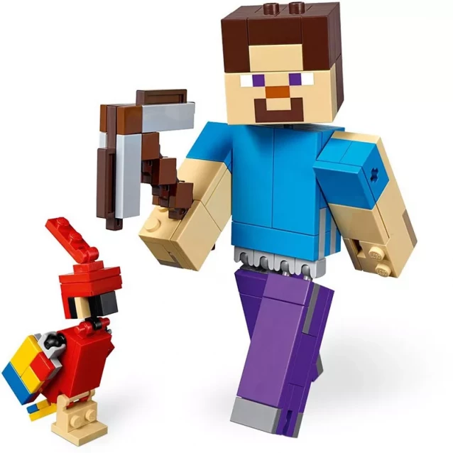 Конструктор LEGO Minecraft Стів Із Папугою Серії Лего Майнкрафт™ (21148) - 3