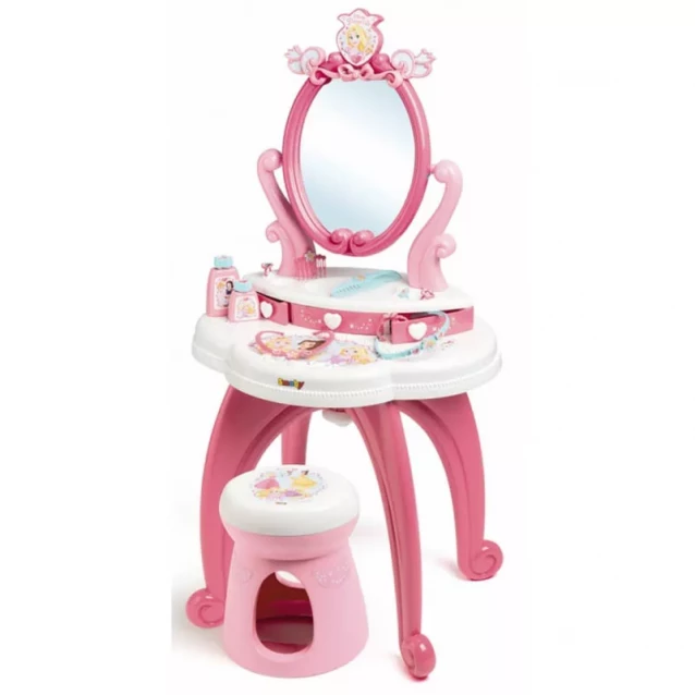 SMOBY TOYS Столик з дзеркалом Дисней Принцеса 2 в 1 з аксесуарами, 3+ - 1