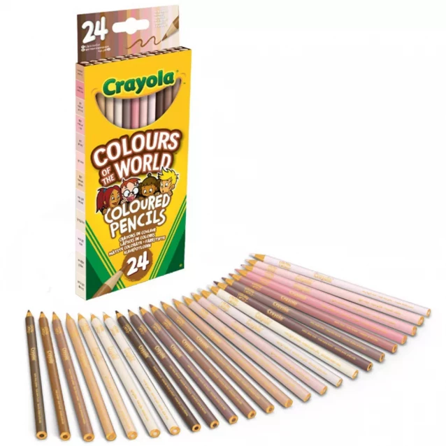 Карандаши цветные Crayola Colours of the World 24 шт (68-4607) - 2