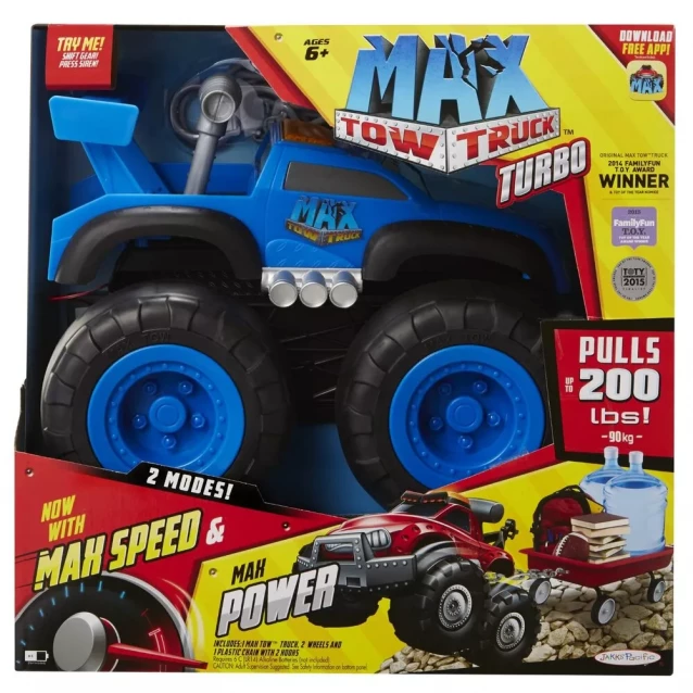 Іграшка автомобіль інерційний Jakks Pacific арт 87261 Мax Tow Truck 38,1*22,86*38,1 см синя звук - 1