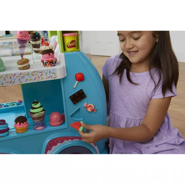 Набор для творчества с пластилином Play-Doh Машинка с мороженым (F1039) - 3