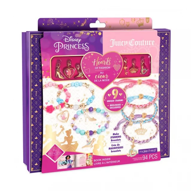 MAKE IT REAL Disney x Juicy Couture: Набір для створення шарм-браслетів "Принцеси" MR4442 - 1