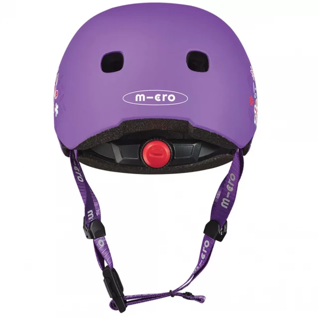 Защитный шлем Micro Размер S 48-53 см фиолетовый с цветами (AC2137BX) - 6