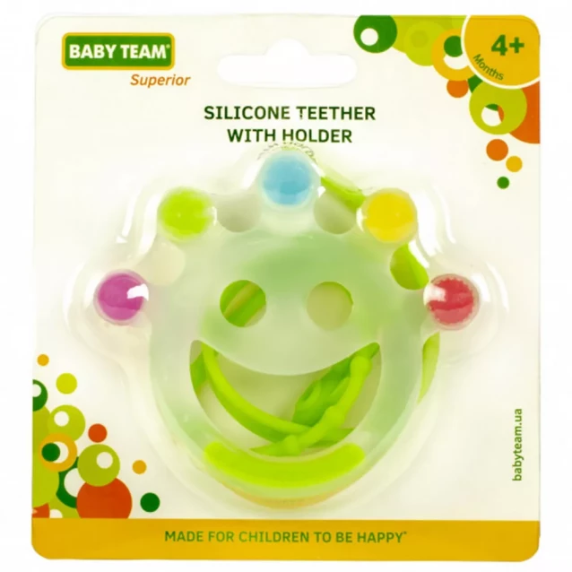Прорізувач Baby Team з тримачем силіконовий (4095) - 3