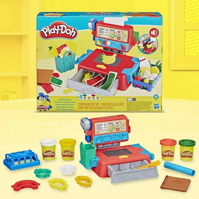 Набір пластиліну Play-Doh Касовий апарат (E6890) - 4