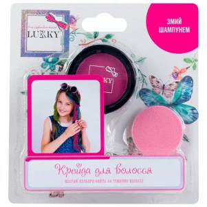 Мел для волос со спонжем Lukky розовый (T11917) детская игрушка