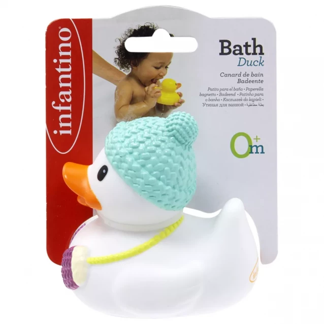 Іграшка для купання Infantino Качечка у шапочці (305116) - 1