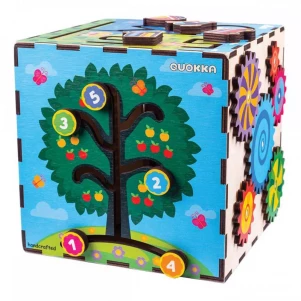 Бізіборд-куб Quokka розвиваючий 25х25 (QUOKA001A) дитяча іграшка