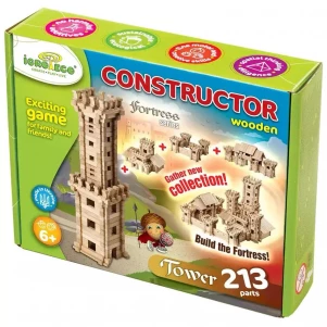 Конструктор деревянный Igroteco Башня 213 дет (900330) детская игрушка