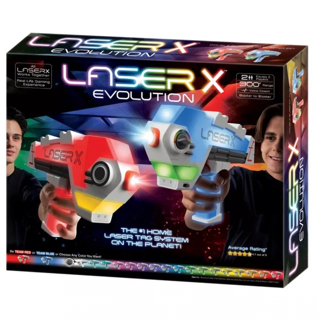 Ігровий набір для лазерних боїв Laser X Evolution для двох гравців (88908) - 1