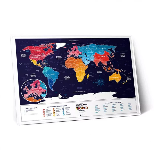 DREAM&DO Скретч карта світу "Travel Map Holiday World" (англ) (тубус) - 6
