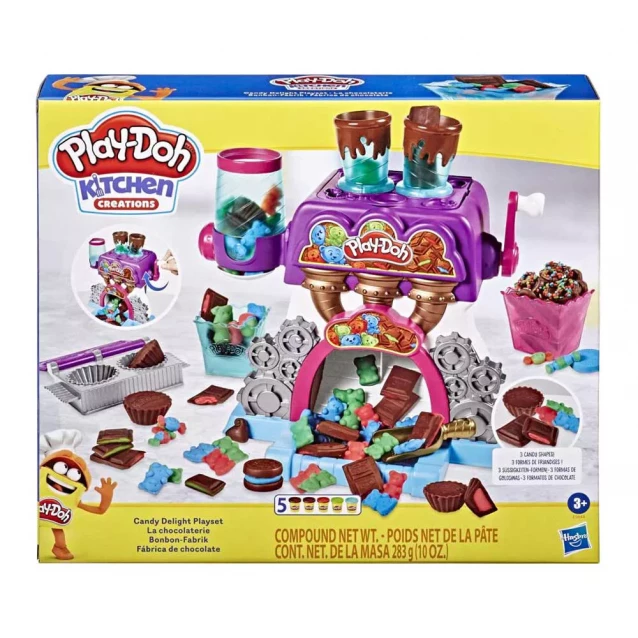 Набір з пластиліном Play Doh Фабрика цукерок (E9844) - 2