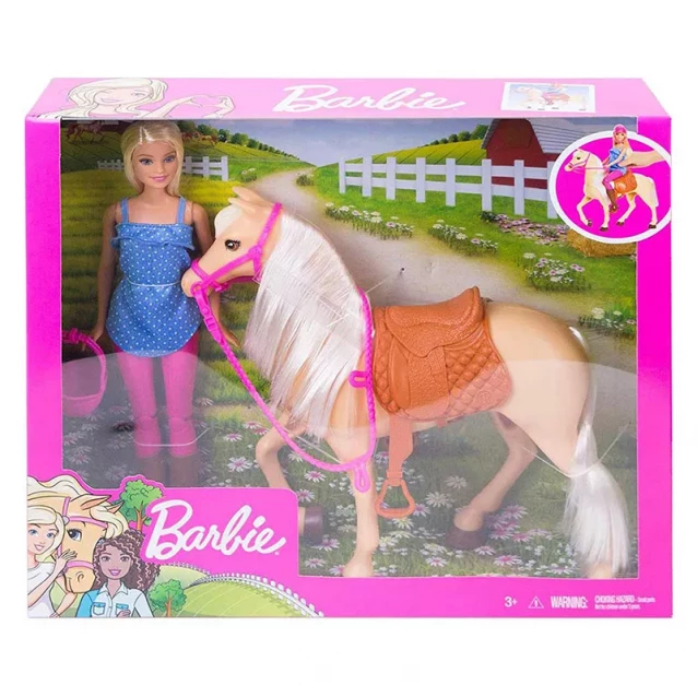 Ляльковий набір Barbie Верхова їзда (FXH13) - 3