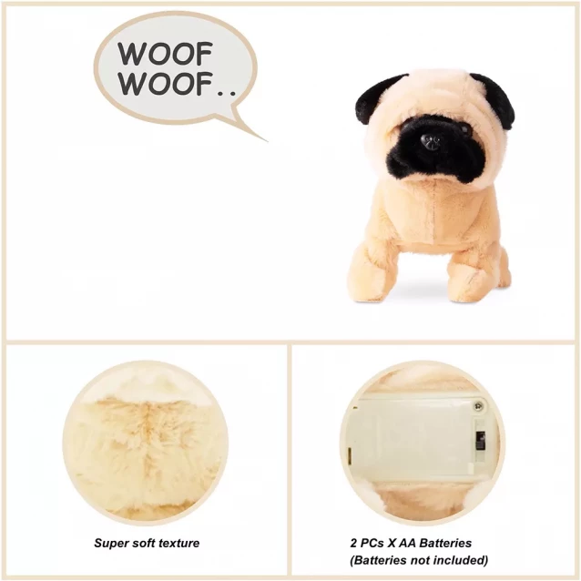 Іграшка інтерактивна Pugs at Play Мопс Peanut (ST-PAP28) - 8