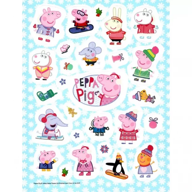 Peppa Pig 100 наклейок новорічні. TM "Peppa Pig" (синя) 121314 - 2