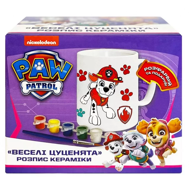 Набор для творчества Paw Patrol Роспись керамики Веселые щенки (122823) - 1