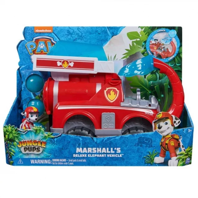 Машинка Paw Patrol Джунглі Пожежна з водієм Маршал (SM97213) - 7