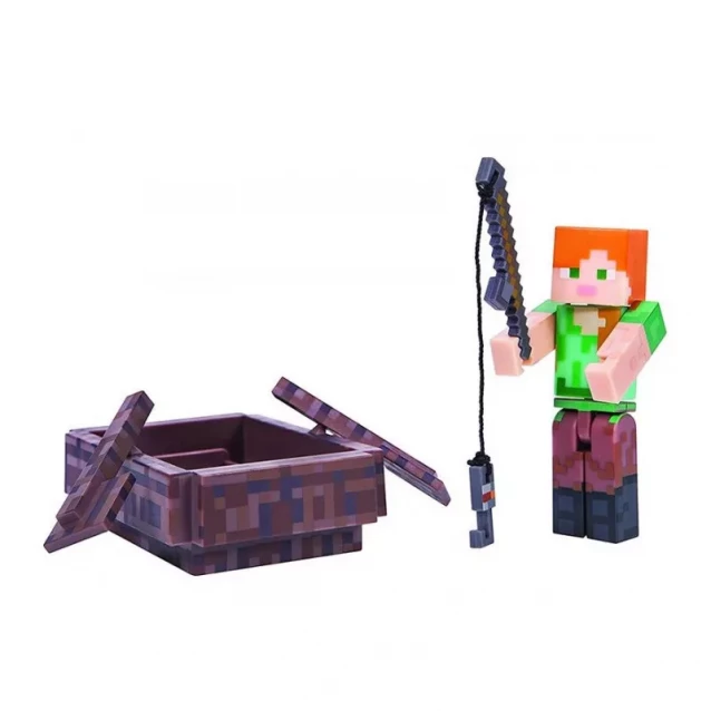 Коллекционная фигурка Minecraft Alex with Boat серия 3 - 5