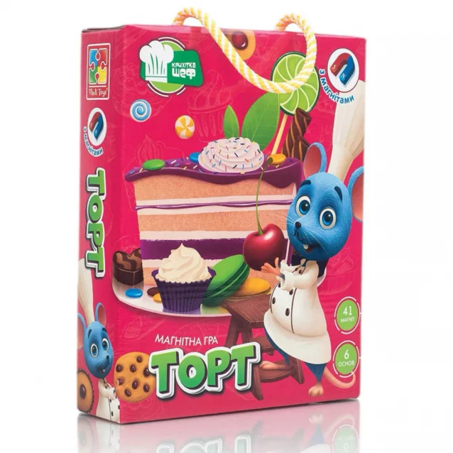 Гра магнітна Vladi-Toys Торт (VT3004-01) - 1