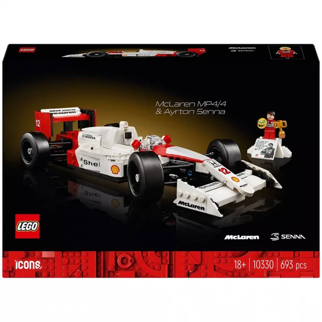 Конструктор LEGO Icons McLaren MP4/4 і Айртон Сенна (10330) - 1