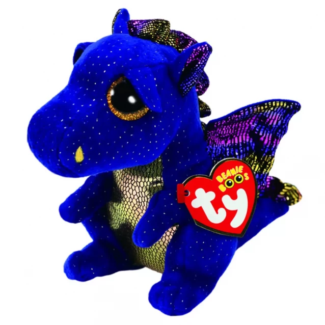Мягкая игрушка TY Beanie Boo's Дракон Saffire 25 см (37260) - 1