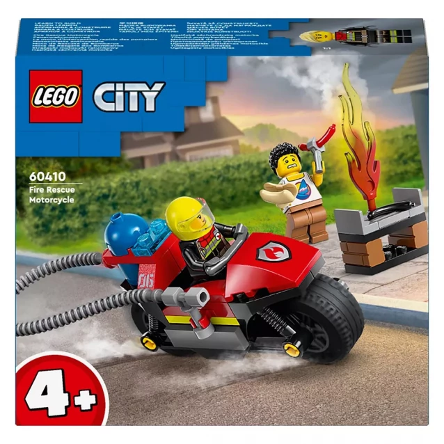 Конструктор LEGO City Пожежний рятувальний мотоцикл (60410) - 1