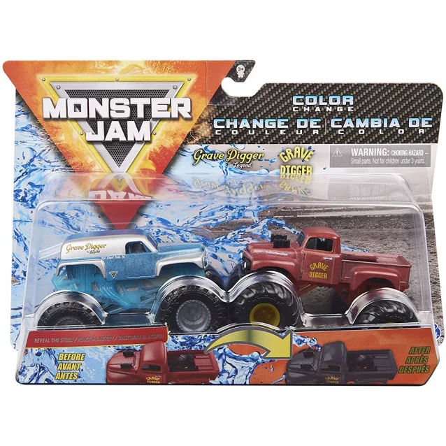 Іграшковий набір 2 машинки 1:64 Monster Jam арт. 6044943, 4 в асор. у блістері 7*25.4*16.5 см - 8