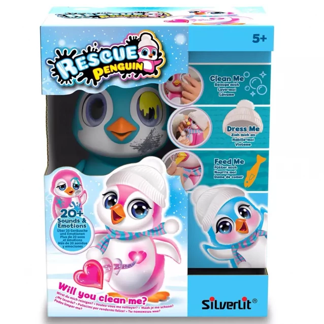 Інтерактивна іграшка Silverlit Врятуй Пінгвіна блакитна (88652) - 2