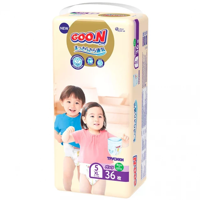 Трусики-подгузники Goo.N Premium Soft Размер 5XL, 12-17 кг 36 ед (863229) - 2
