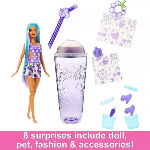 Лялька Barbie Pop Reveal Соковиті фрукти Виноградна содова (HNW44) - 3