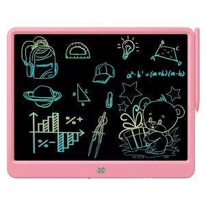 Планшет графічний для малювання Lunatik LCD екран 15" рожевий (1136797)
