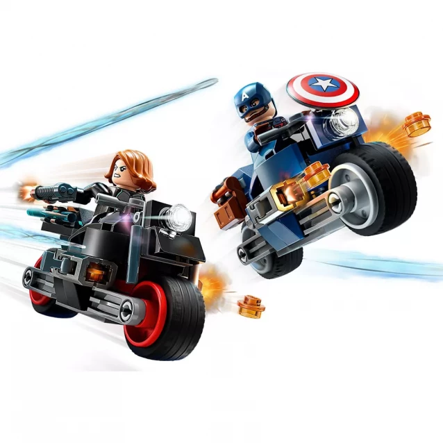 Конструктор LEGO Marvel Черная Вдова и Капитан Америка на мотоциклах (76260) - 4