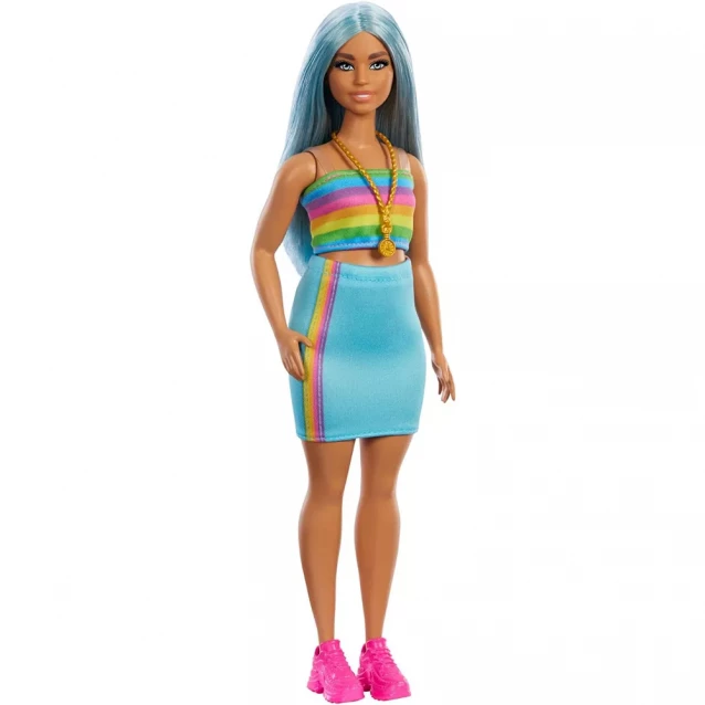 Лялька Barbie Модниця в спортивному костюмі топ-спідниця (HRH16) - 1