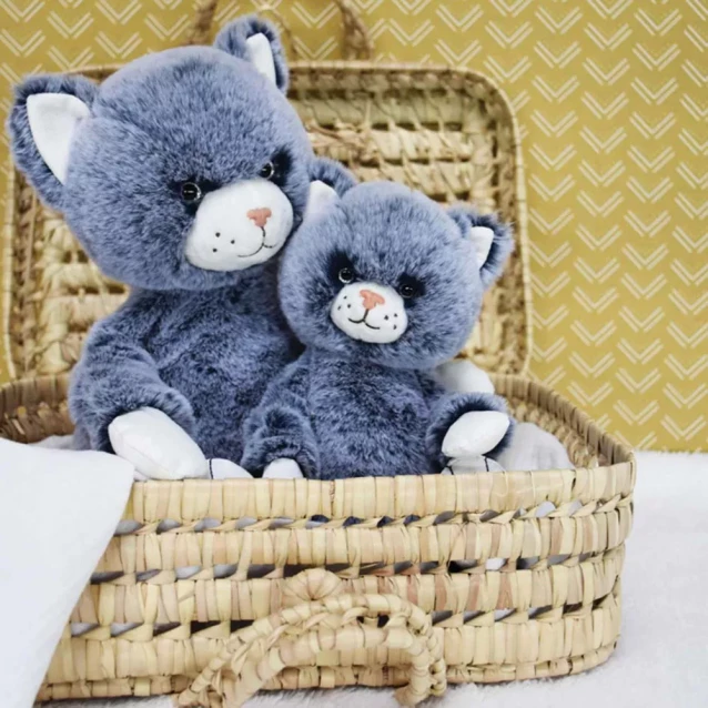 Мягкая игрушка Doudou Голубая кошка Лулу 25 см (HO3070) - 3
