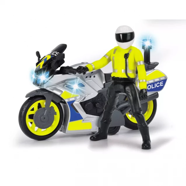 Поліцейський мотоцикл "Патрулювання" з фігуркою, звук. та світл. ефекти, 17 см, 3+ - 5
