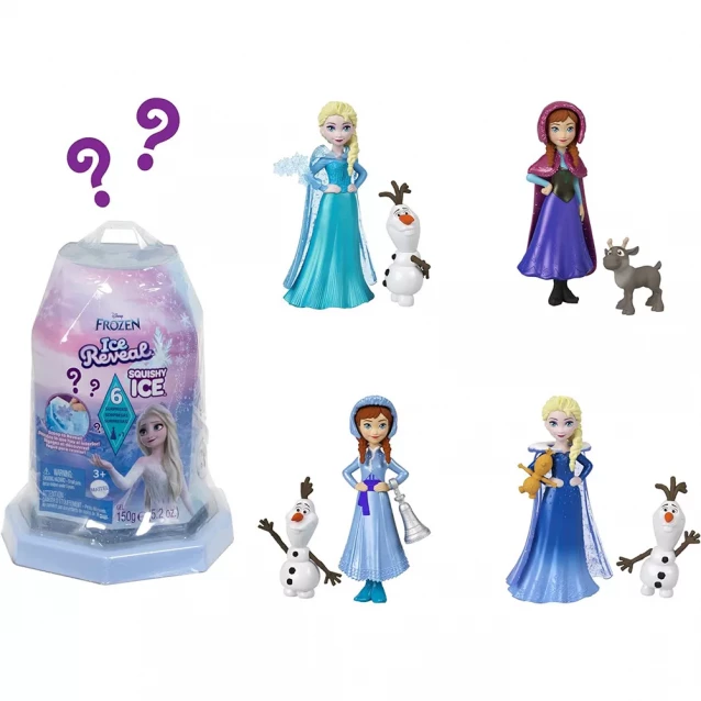 Кукла-сюрприз Disney Frozen Snow Ice Reveal в ассортименте (HRN77) - 1