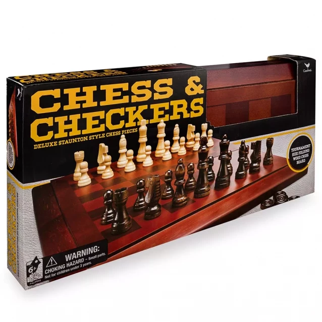 SPIN MASTER Games Набір з двох настільних ігор «Шахи та шашки» - 6