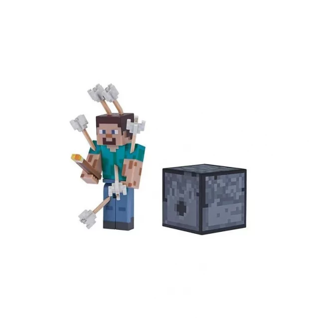Колекційна фігурка Minecraft Steve with Arrow серія 4 - 2