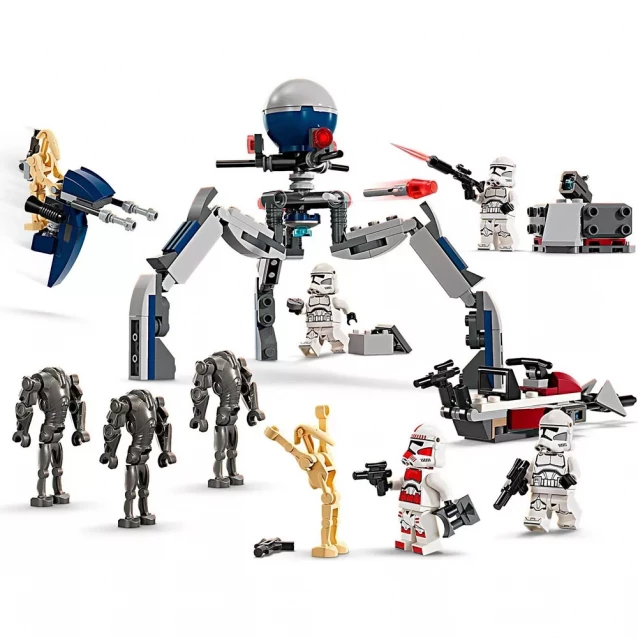Конструктор LEGO Star Wars Клоны-пехотинцы и Боевой дроид Боевой набор (75372) - 4