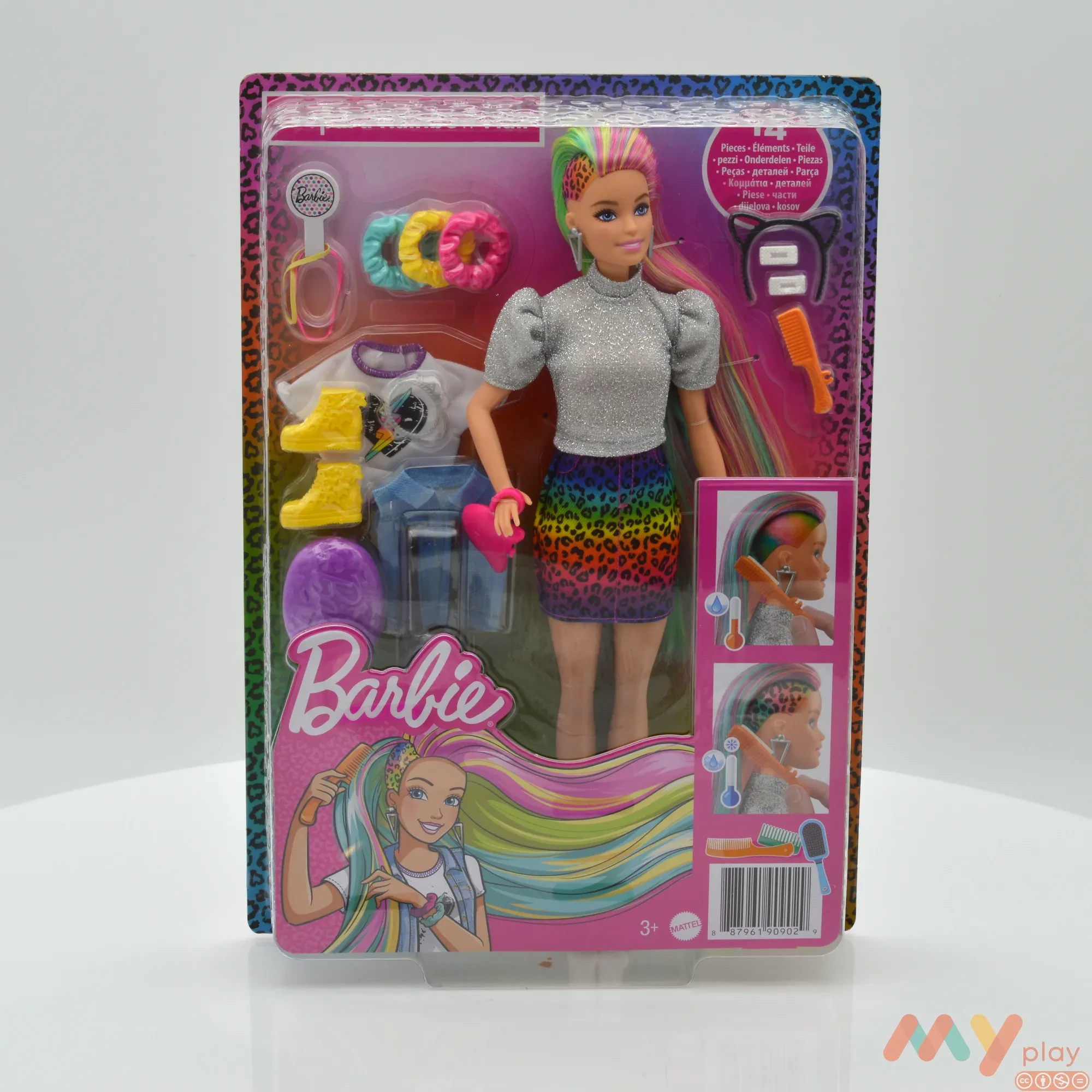 Лялька Barbie Веселковий леопард (GRN81) - ФОТО в 360° - 1