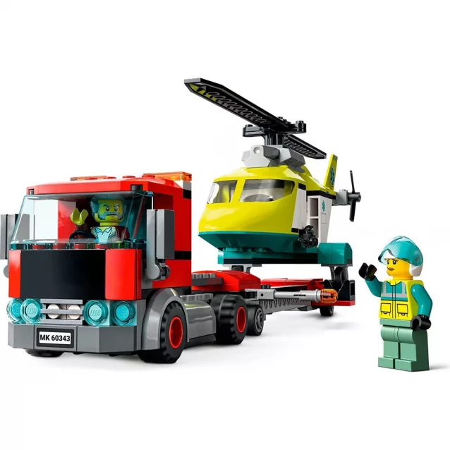 Конструктор LEGO Перевозка спасательного вертолета (60343) - 4