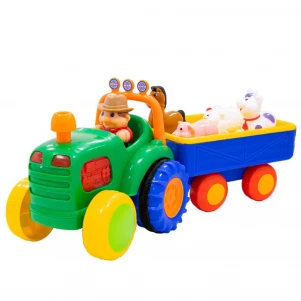 Ігровий набір Kiddi Smart Трактор з трейлером (63180) для малюків