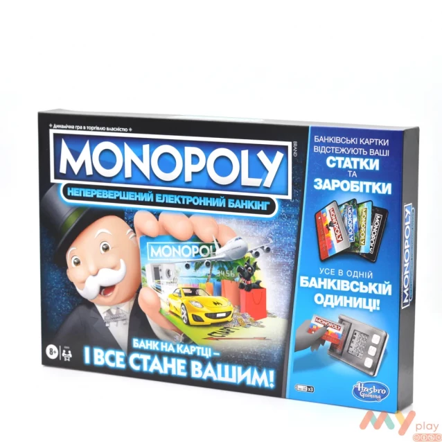 Настільна гра Monopoly Монополія Неперевершений електронний банкінг українська версія (E8978) - 1