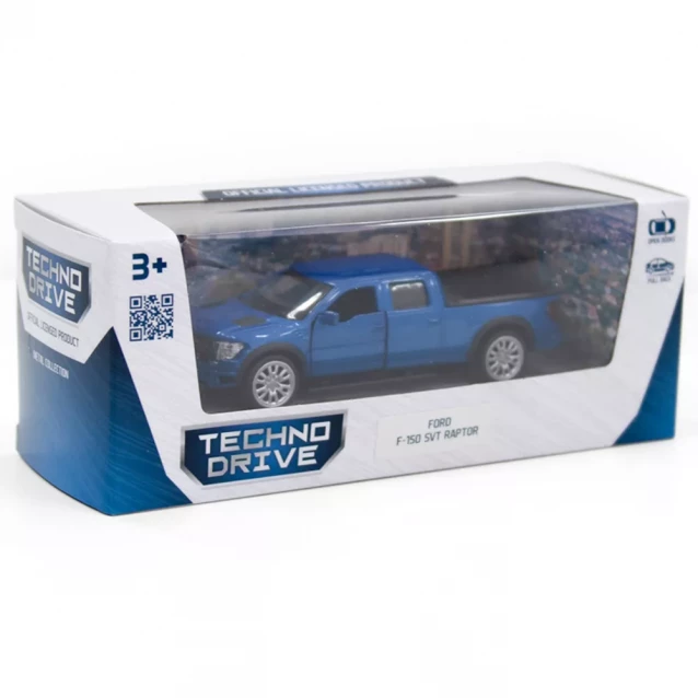 Автомодель TechnoDrive Ford F-150 SVT Raptor синя (250263) - 12