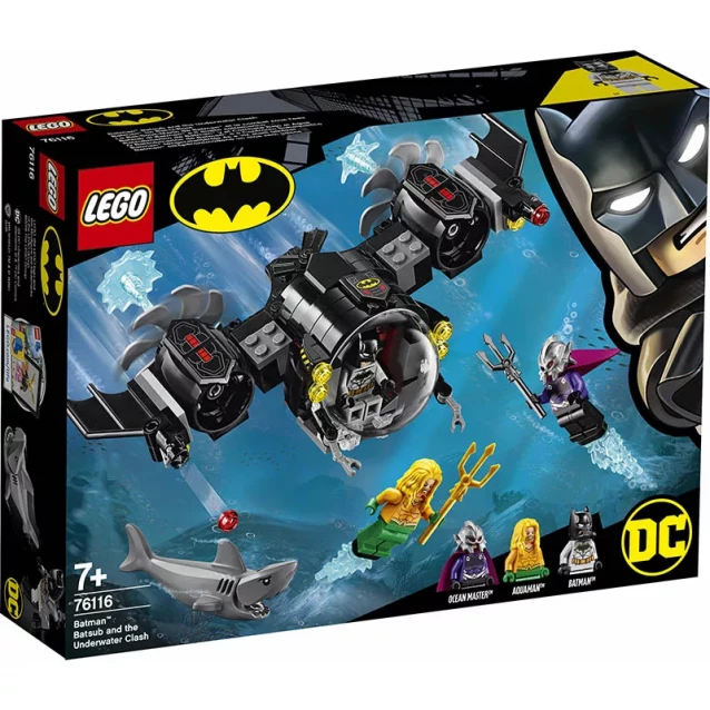 Конструктор LEGO Super Heroes Конструктор Бетсубмарина Бетмена І Підводний Бій (76116) - 1