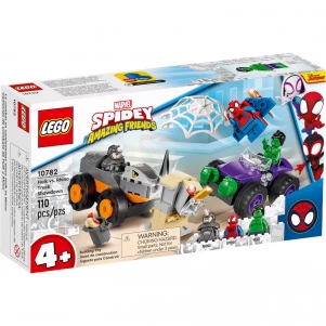 Конструктор LEGO Marvel Битва Халка з Носорогом на вантажівках (10782) - ЛЕГО
