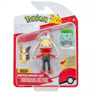 Набір фігурок Pokemon Морпеко, Бульбазавр, Рабут (PKW3055) дитяча іграшка