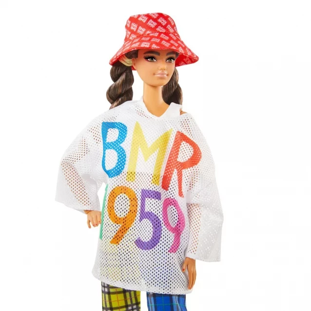 Колекційна лялька Barbie "BMR 1959" у футболці в сітку та шотландських штанах (GNC48) - 3