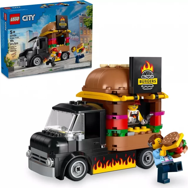 Конструктор LEGO City Вантажівка з гамбургерами (60404) - 10