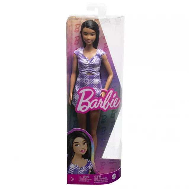 Кукла Barbie Модница в нежном платье с фигурным вырезом (HPF75) - 2